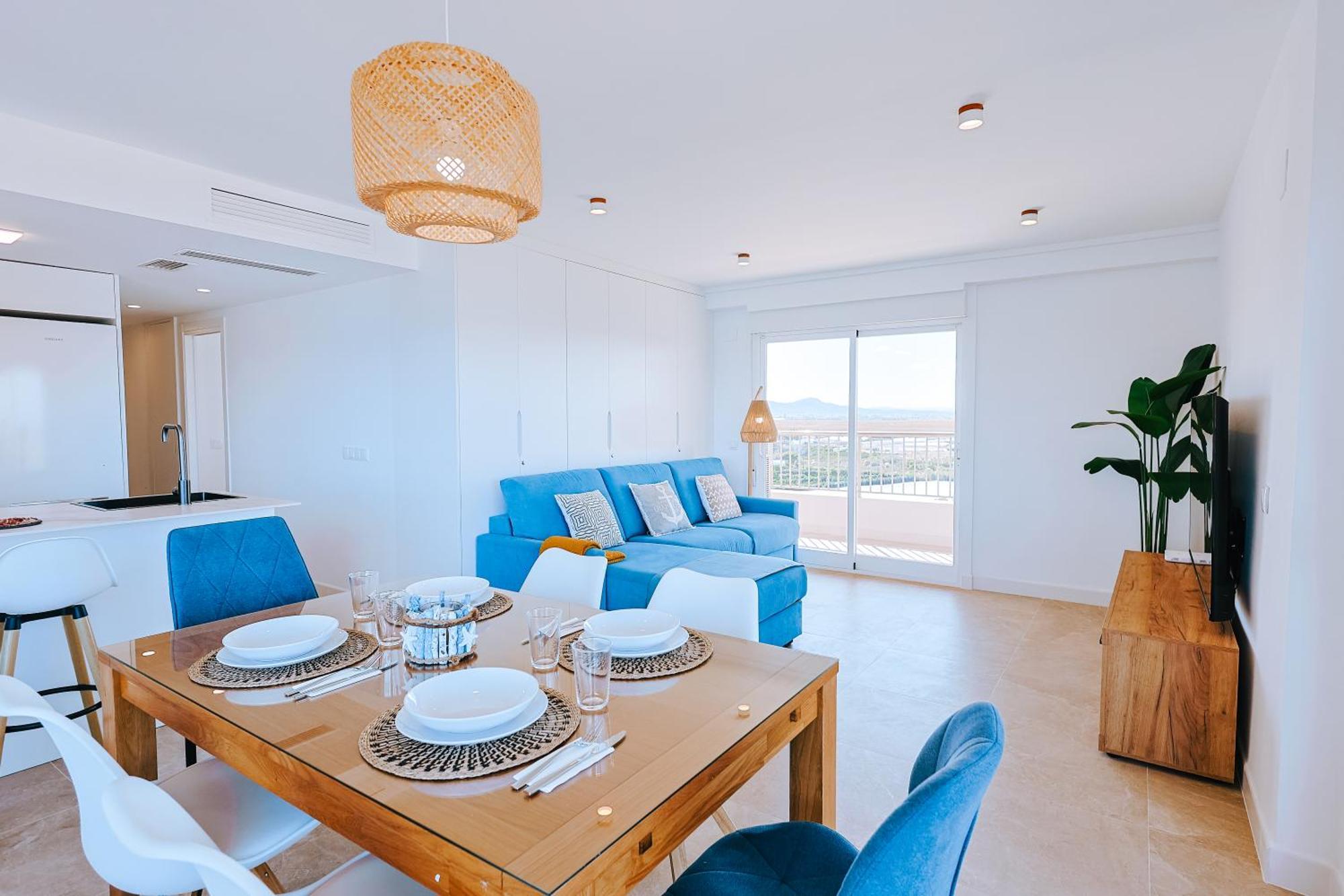 Apartamento Premium Con 5 Piscinas Barbacoa Tenis Frontenis Mareny Blau Eksteriør billede